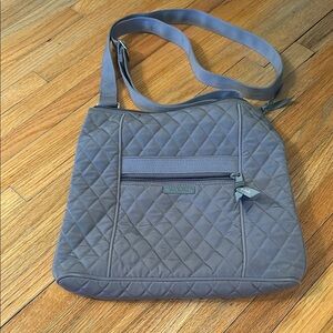 Vera Bradley Quilted Gray Crossbody Bag